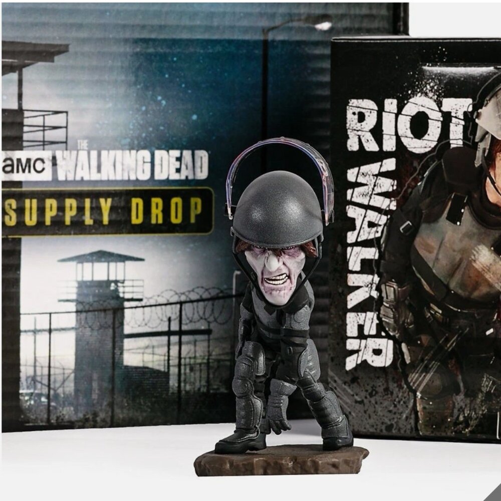 AMC The Walking Dead Riot Walker Bobblehead